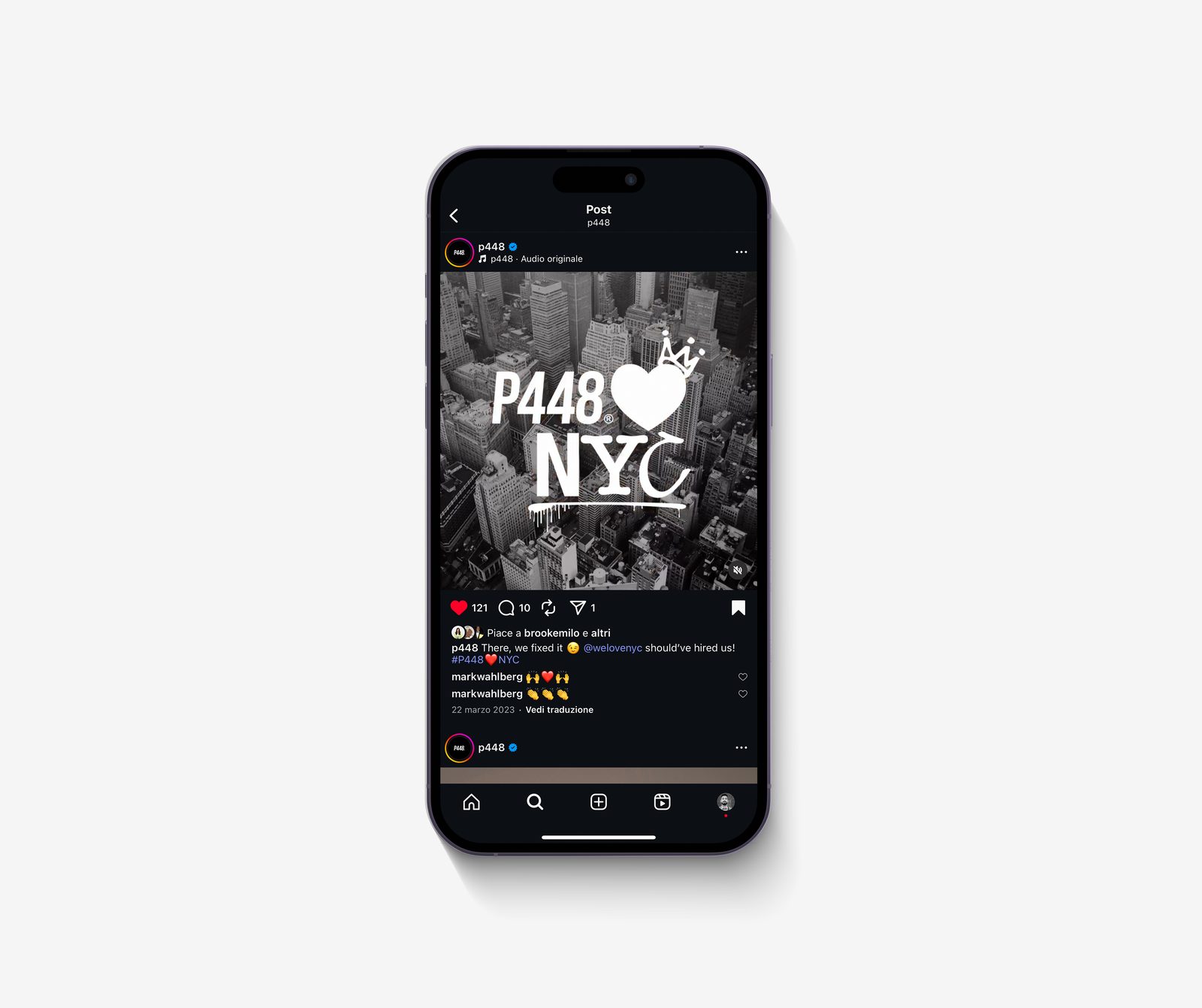 P448 homepage concept